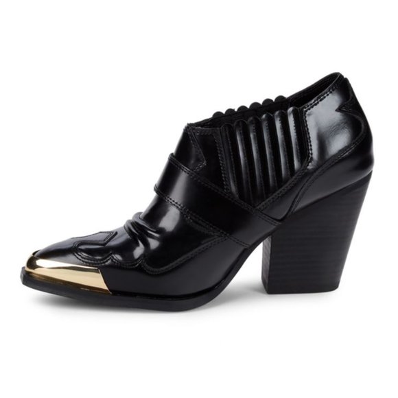 VERSACE JEANS COUTURE Leather Booties EU 35 4.5 5 Linea Fondo Camperos NEW $450 - Picture 3 of 13